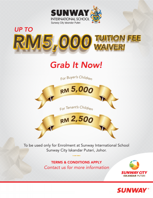 Up to RM5,000 Tuition Fee Waiver!